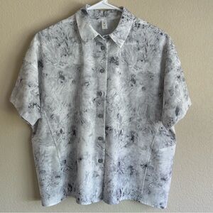 Lululemon Full Day Ahead SS Shirt Aquila Rhino Grey Multi Size 4